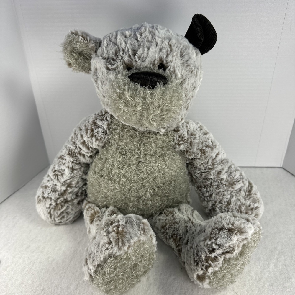 DEMDACO Giving Collection Plush Teddy Bear Handmade with Love Soft Gray Stuffy